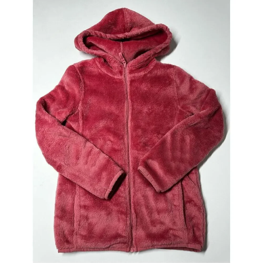 OshKosh B'gosh Girls Long Sleeve Hooded Jacket Fleece Size 8